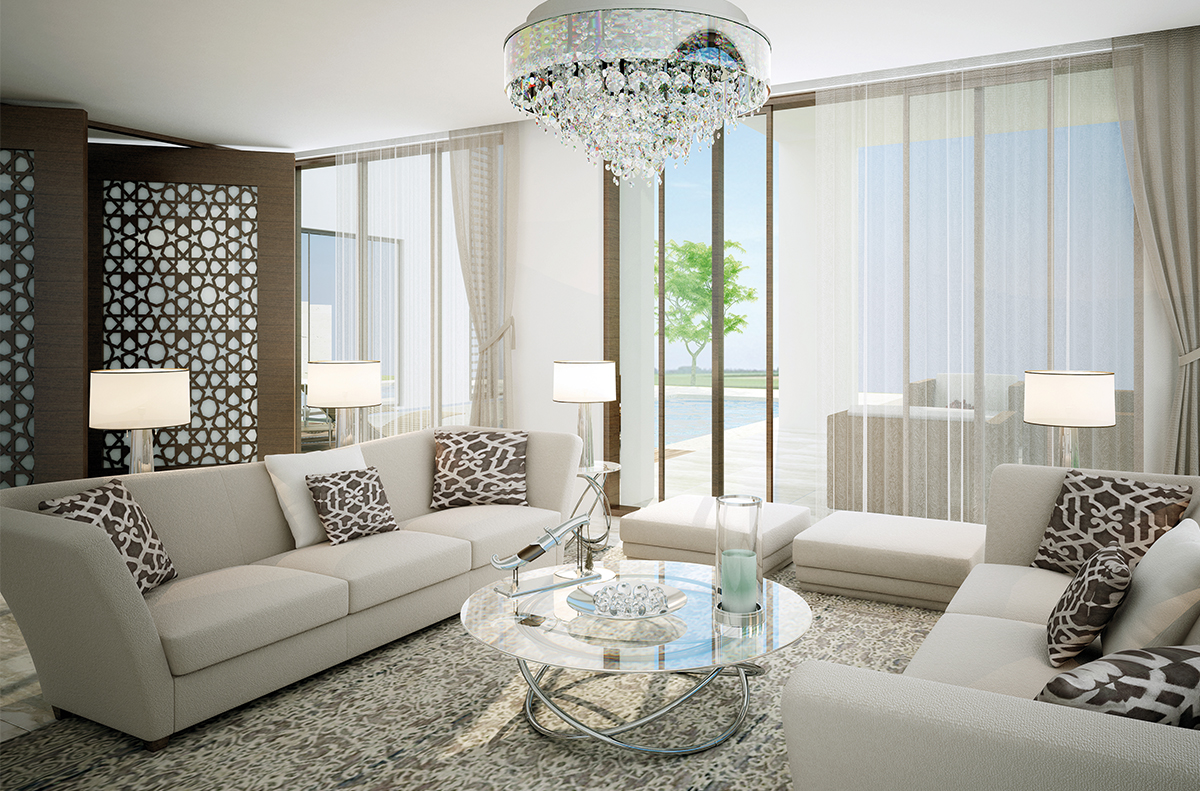 Luxury interiors blending comfort and style in Hidd Al Saadiyat villa