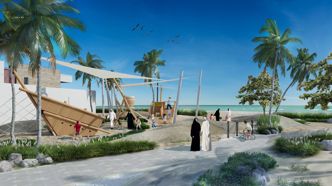 Family-friendly waterfront lifestyle in Hidd Al Saadiyat community