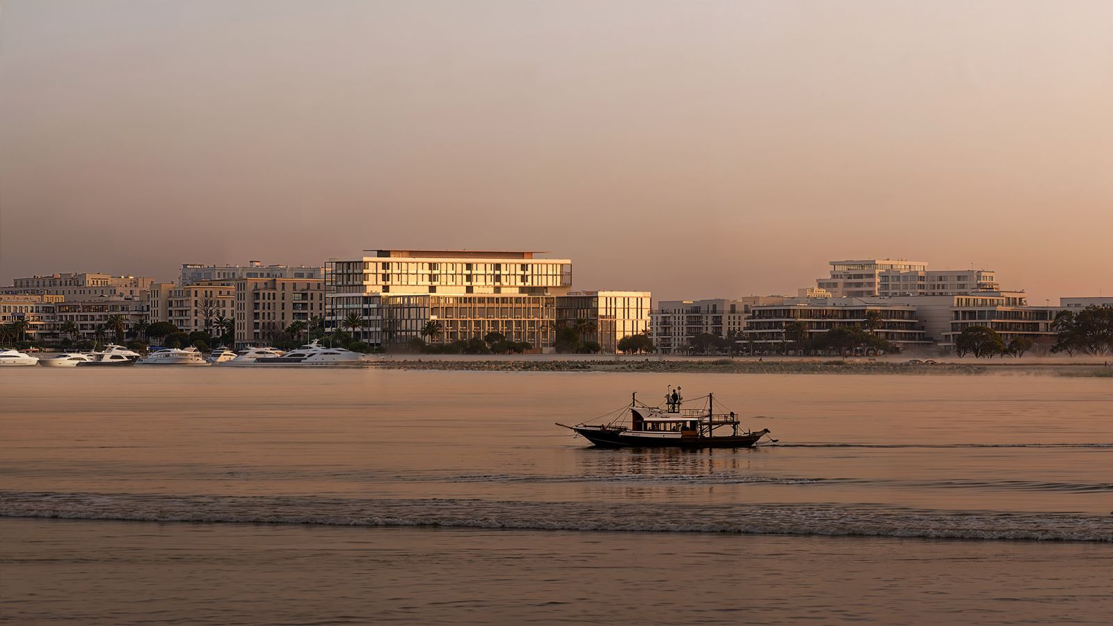 Sensi Saadiyat Island Abu Dhabi apartment corridor and interiors reflecting sophisticated design and attention to detail.